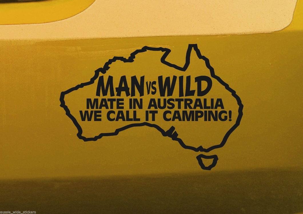 Aussie Man Vs Wild Sticker