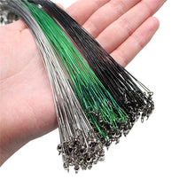 Load image into Gallery viewer, 20 Pack Anti Bite Steel Fishing Line With Swivel