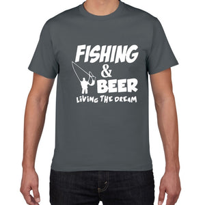 Fishing & Beer Living The Dream T-shirt