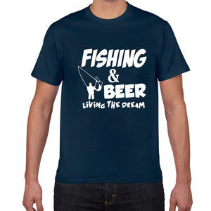 Fishing & Beer Living The Dream T-shirt