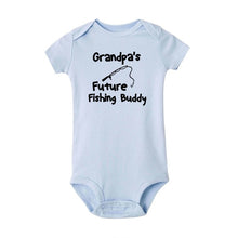 Load image into Gallery viewer, Baby &quot;Grandpa&#39;s Future Fishing Buddy&quot; Outfit