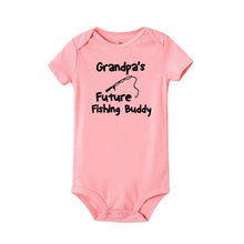 Load image into Gallery viewer, Baby &quot;Grandpa&#39;s Future Fishing Buddy&quot; Outfit