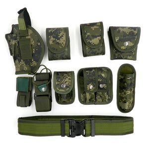 Set of 10 Tactical Belt & Accessories (4 colours available)