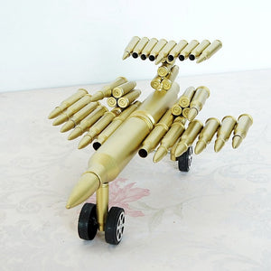 Handcrafted Bullet Shell Casings Airplane