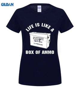 Life Is Like A Box Of Ammo T-shirt Men & Women