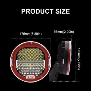 2 piece 7Inch 30000lm LED Driving Lights