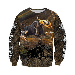3D Boar Hunter/Pigging Hoodie, Jacket or Sweatshirt