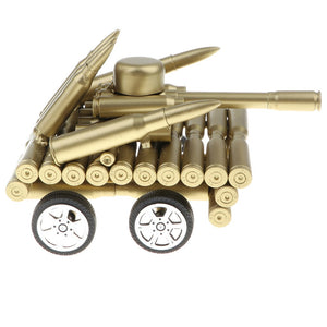 Handcrafted Bullet Casings Mini Army Tank Model