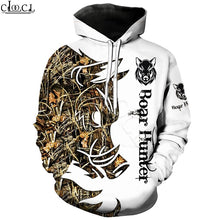 Load image into Gallery viewer, 3D Wild Boar Hunter Hoodie