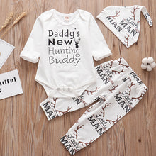 Load image into Gallery viewer, 3pcs Baby Boy Outfit &quot;Daddy&#39;s New Hunting Buddy&quot;