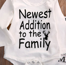 Load image into Gallery viewer, 3pcs Baby Boy Outfit &quot;Newest Addition to the family&quot;