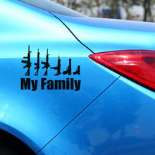Load image into Gallery viewer, My Family Gun Sticker