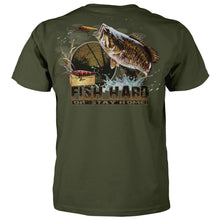 Load image into Gallery viewer, Fish Hard Or Stay Home Fishing T-shirt