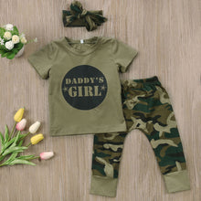 Load image into Gallery viewer, Baby &quot;Daddy&#39;s Boy&quot; or &quot;Daddy&#39;s Girl&quot; Camo Outfit