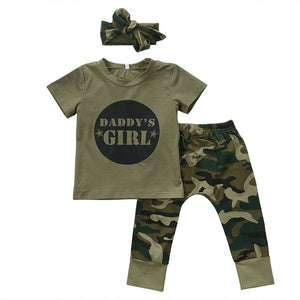 Baby "Daddy's Boy" or "Daddy's Girl" Camo Outfit
