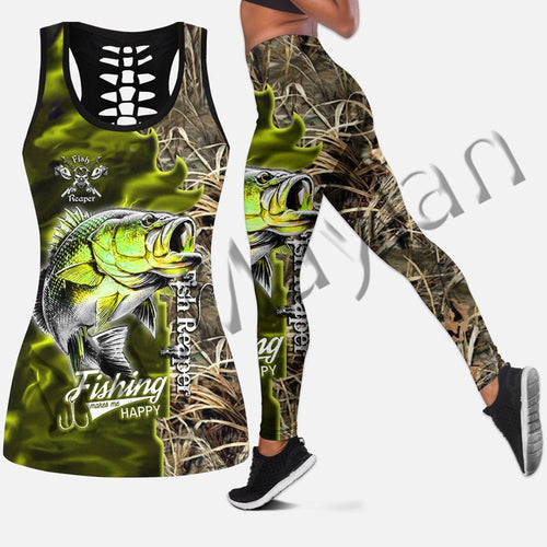 3D Fish Reaper Tank top, leggings or set