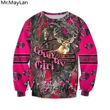 Load image into Gallery viewer, 3D Pink Country Girl Hoodie, Jacket or Sweatshirt