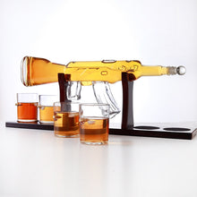 Load image into Gallery viewer, Gun Shaped Whiskey Decanter Set