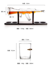 Load image into Gallery viewer, Gun Shaped Whiskey Decanter Set