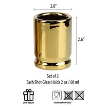 Load image into Gallery viewer, 50 Caliber Shot Glass (Pack of 4)