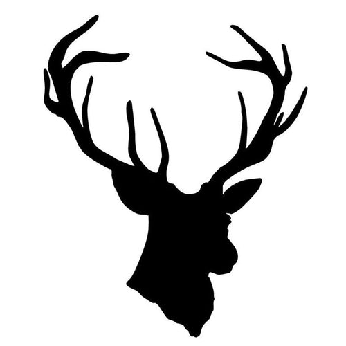 Deer Head Vinyl Sticker