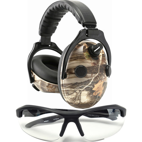 Electronic Earmuffs & Anti Fog Scratch Resistant Eyewear