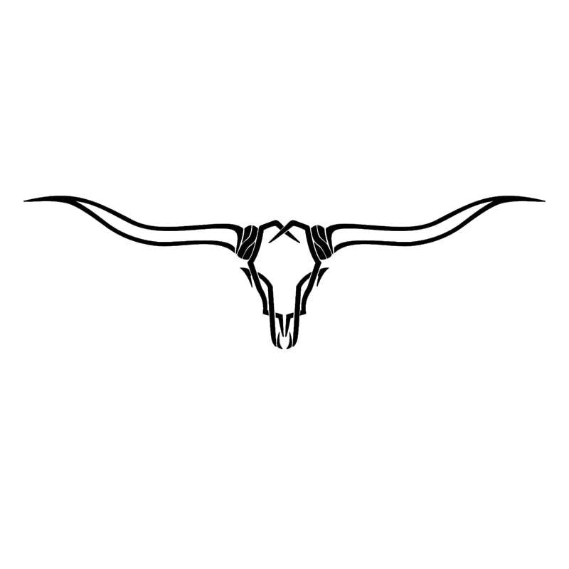 Texas Longhorn Ranch Sticker