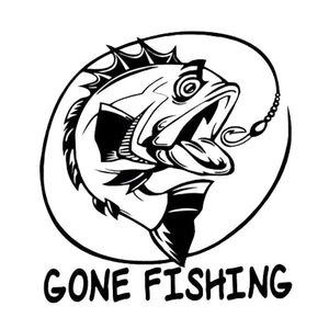 Gone Fishing Stickers