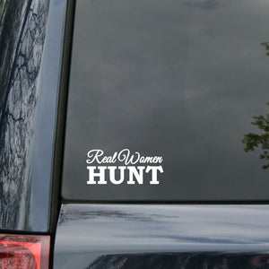 "Real Women Hunt" Vinyl Car Sticker/Decal