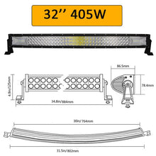 Load image into Gallery viewer, Auxtings 22&quot; 32&quot; 42&quot; 52&quot;inch Curved Led Light Bars